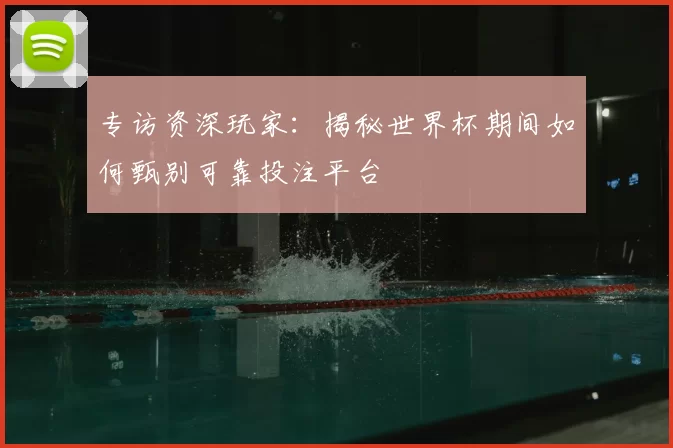 专访资深玩家：揭秘世界杯期间如何甄别可靠投注平台