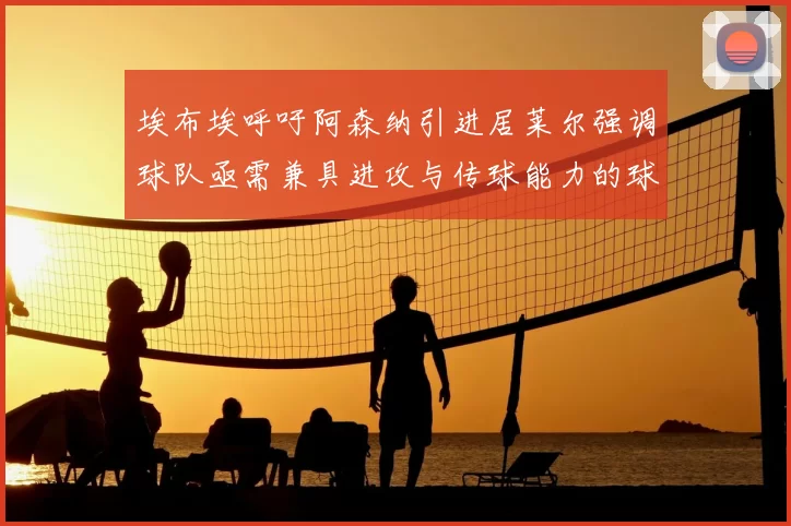 埃布埃呼吁阿森纳引进居莱尔强调球队亟需兼具进攻与传球能力的球员
